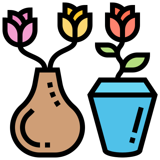 花瓶 Meticulous Lineal Color icon