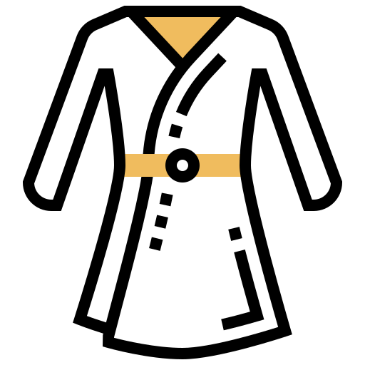 Bathrobe Meticulous Yellow shadow icon