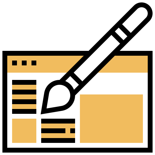 Diseño de sitios web Meticulous Yellow shadow icono
