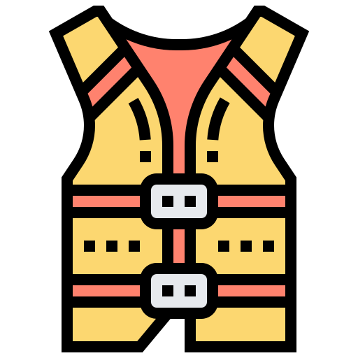 Life jacket Meticulous Lineal Color icon