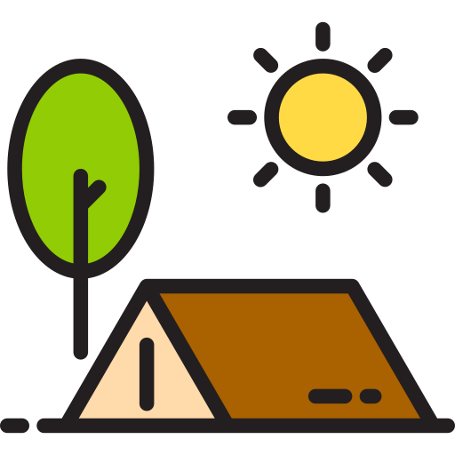 Campamento xnimrodx Lineal Color icono