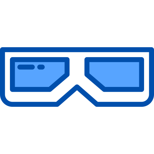 3d 안경 xnimrodx Blue icon