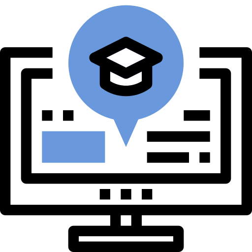 Educación en línea Winnievizence Blue icono