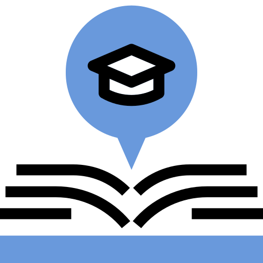 Education Winnievizence Blue icon