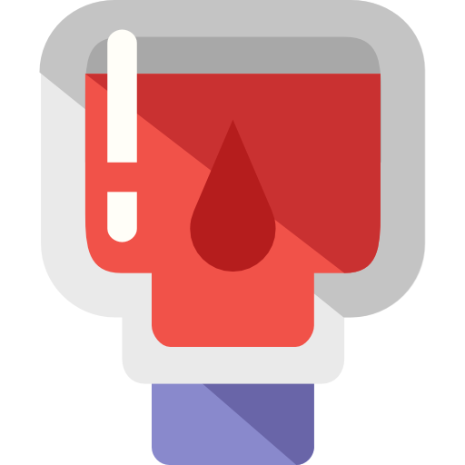 transfusión de sangre Roundicons Flat icono