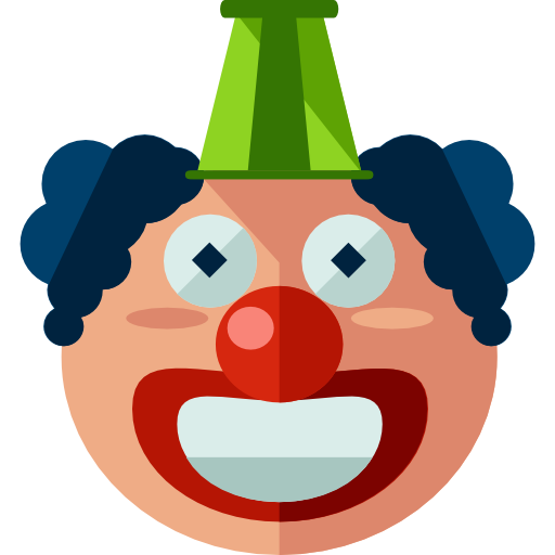 clown Roundicons Flat icoon