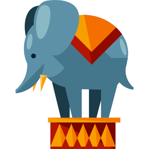 Слон Roundicons Flat иконка