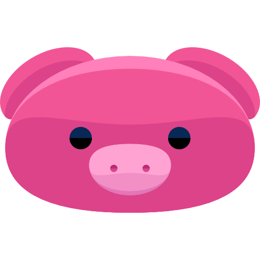 Pig Roundicons Flat icon