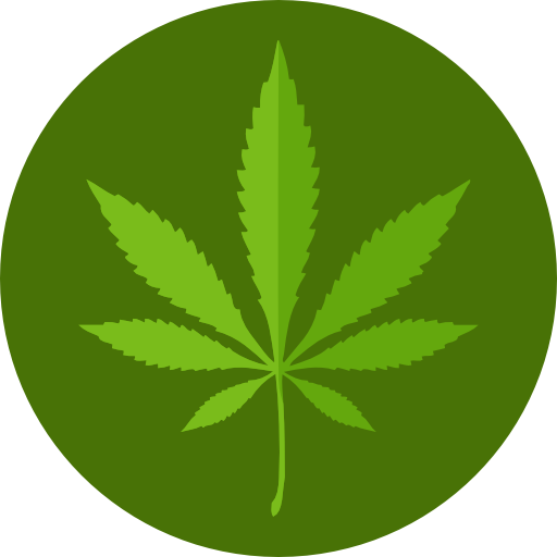 Marijuana Roundicons Circle flat icon