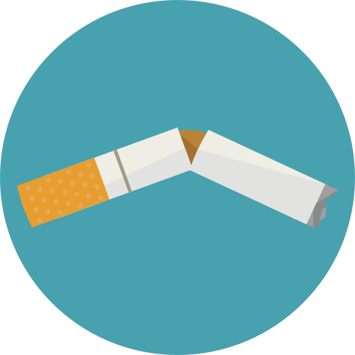 Quit smoking Roundicons Circle flat icon