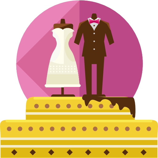 hochzeitstorte Roundicons Flat icon