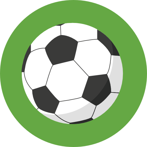 voetbal Roundicons Circle flat icoon