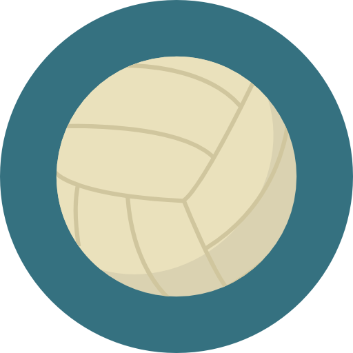 Volleyball Roundicons Circle flat icon