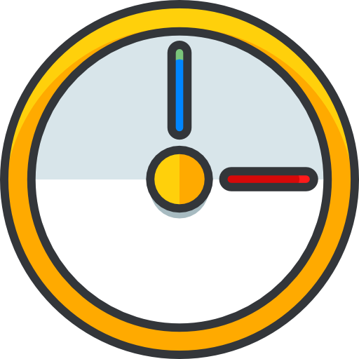 Clock Roundicons Freebies Lineal Color icon