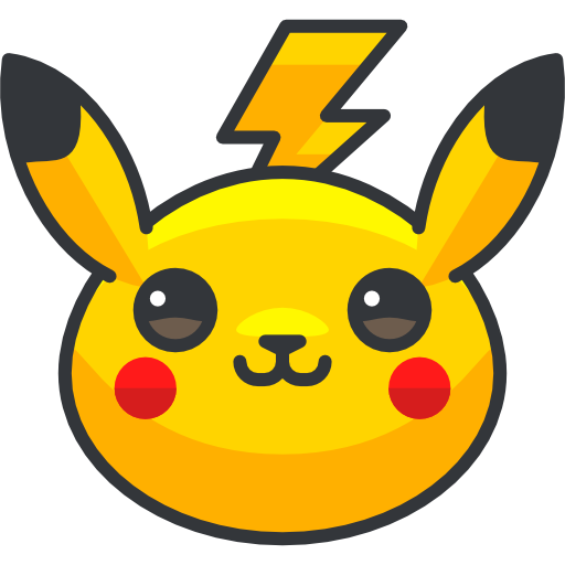 Pikachu Roundicons Freebies Lineal Color icon