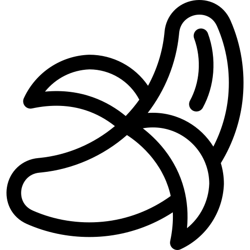 banane Basic Rounded Lineal Icône