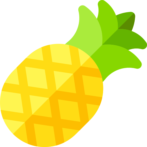 Piña Basic Rounded Flat icono