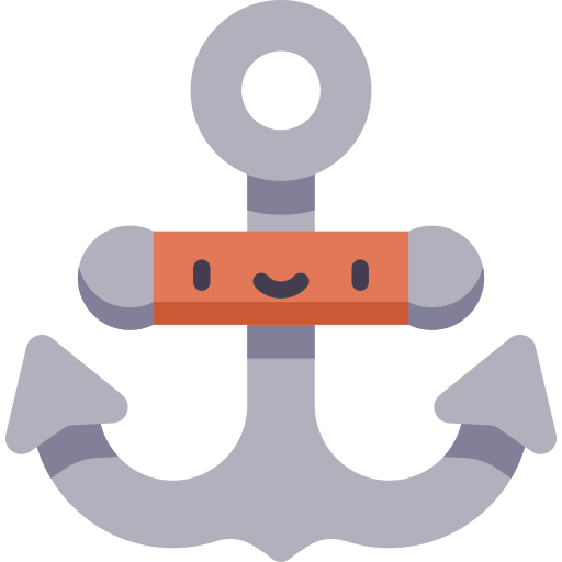 Anchor Kawaii Flat icon