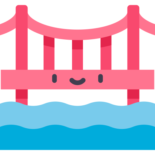 Мост Kawaii Flat иконка