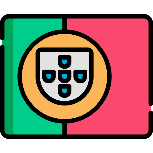 ポルトガル Kawaii Lineal color icon