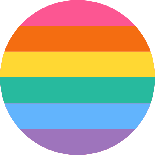 Rainbow flag Detailed Flat Circular Flat icon