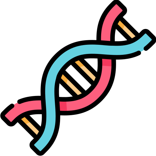 ДНК Kawaii Lineal color иконка