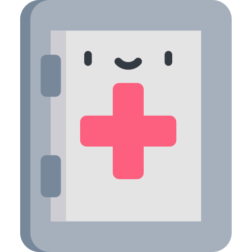 First aid kit Kawaii Flat icon