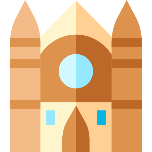 Catedral Basic Straight Flat Ícone