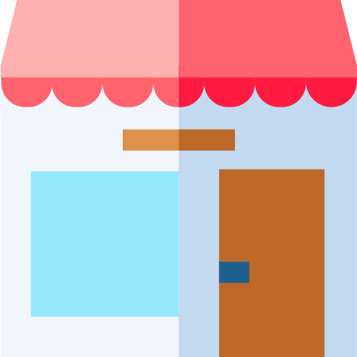店 Basic Straight Flat icon