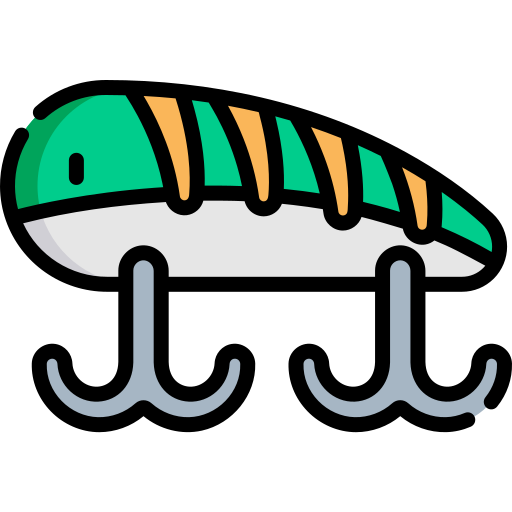 Fishing baits Kawaii Lineal color icon