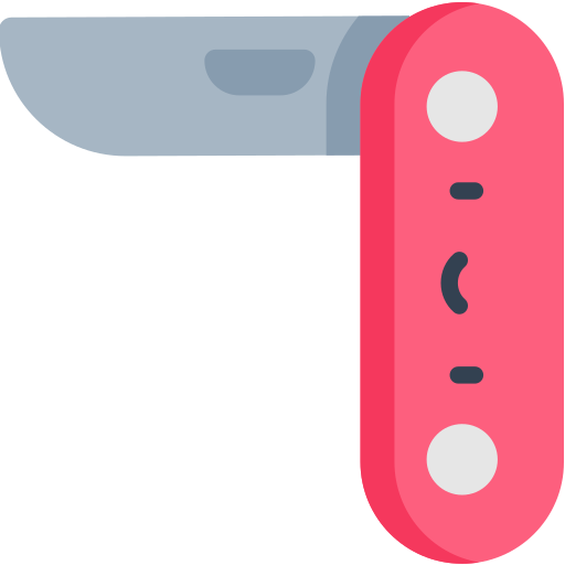 Швейцарский армейский нож Kawaii Flat иконка