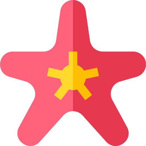 Estrelas do mar Basic Straight Flat Ícone