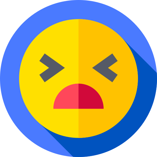 Sad Flat Circular Flat icon
