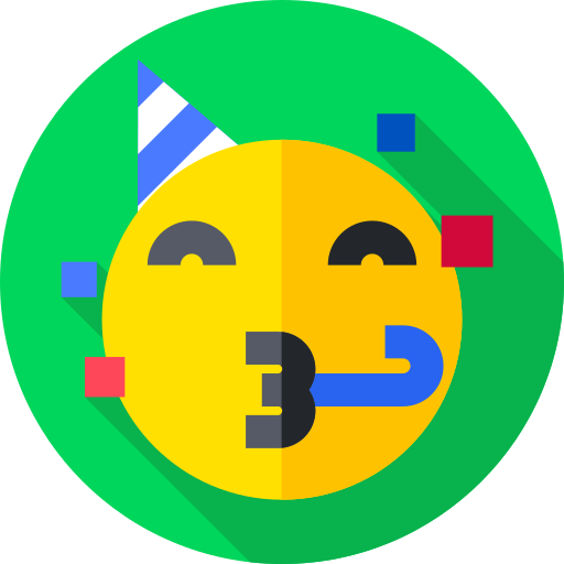 party Flat Circular Flat icon