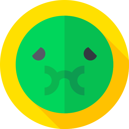 Enfermo Flat Circular Flat icono