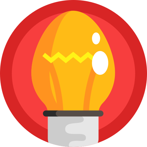 Light bulb Detailed Flat Circular Flat icon