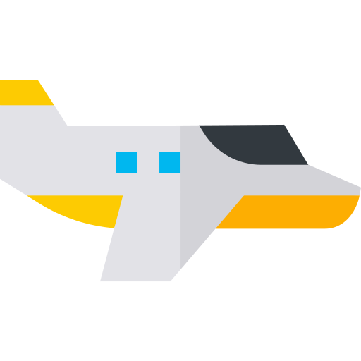 petit avion Basic Straight Flat Icône