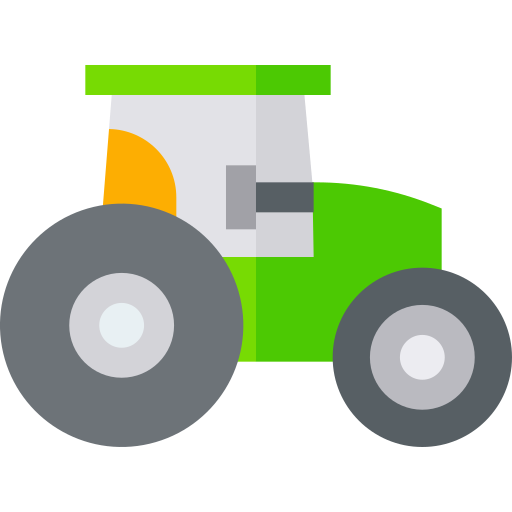 tracteur Basic Straight Flat Icône
