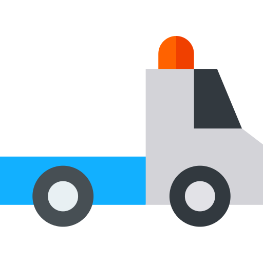 camión de remolque Basic Straight Flat icono