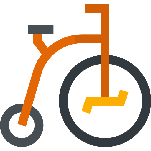 tricycle Basic Straight Flat Icône