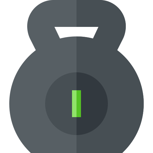 kettlebell Basic Straight Flat icoon