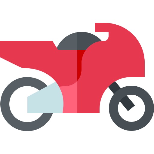 Motocicleta Basic Straight Flat icono