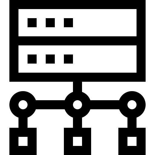 serveur Basic Straight Lineal Icône