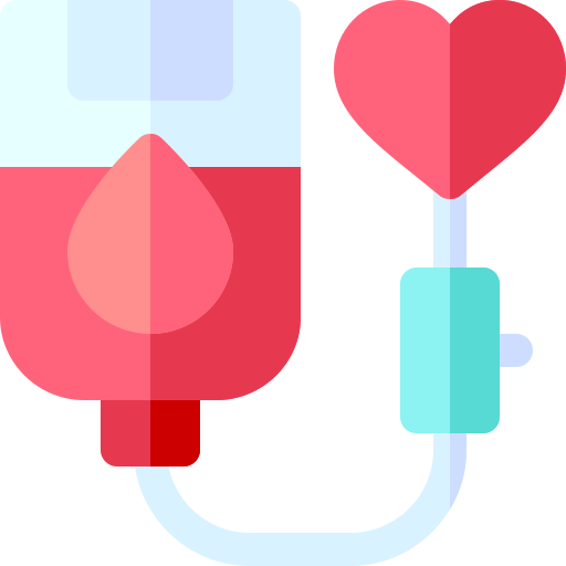 Transfusão de sangue Basic Rounded Flat Ícone