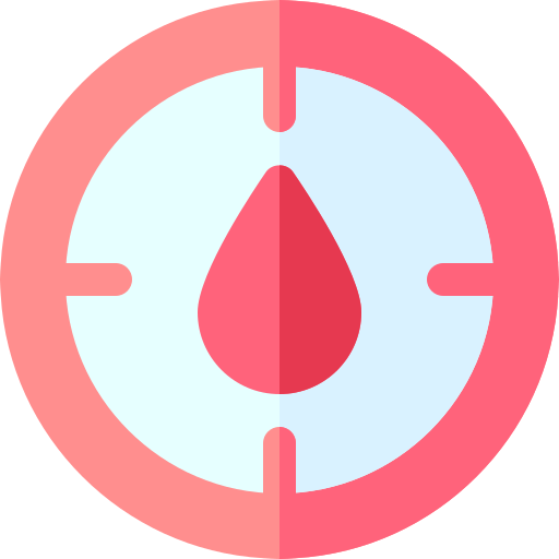 grupa krwi Basic Rounded Flat ikona