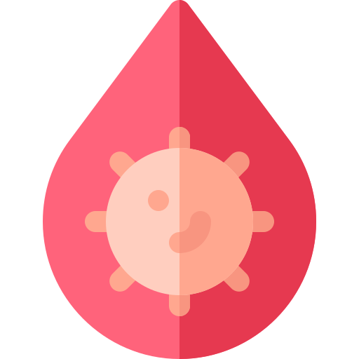 płytka krwi Basic Rounded Flat ikona