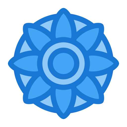 mandala Deemak Daksina Blue ikona