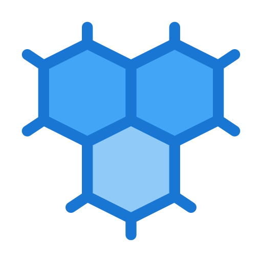 molecuul Deemak Daksina Blue icoon