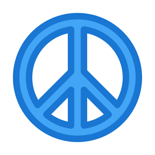 Símbolo de la paz Deemak Daksina Blue icono