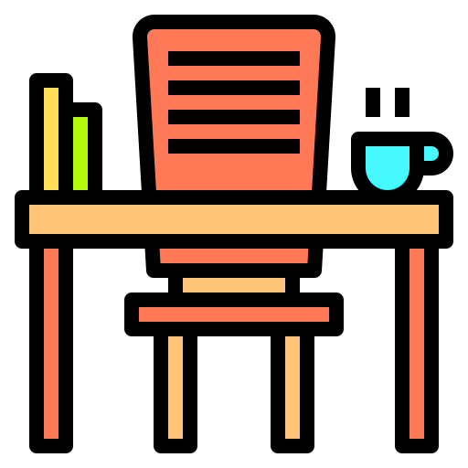 Desk Catkuro Lineal Color icon